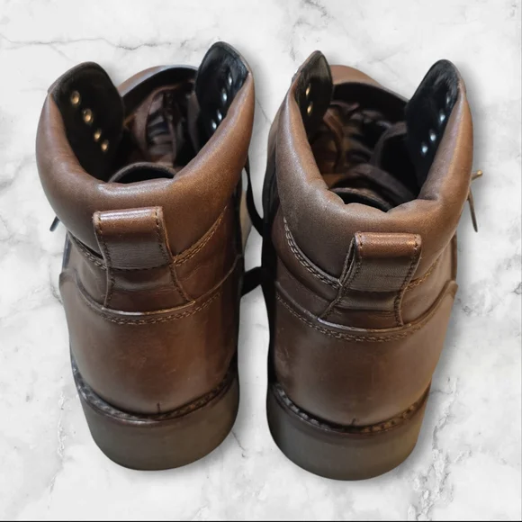 COACH -G1117 -TOMPKINS Hiker Shearling/ Trekking Boots - Dark Brown Size 8D mens - Picture 3 of 7